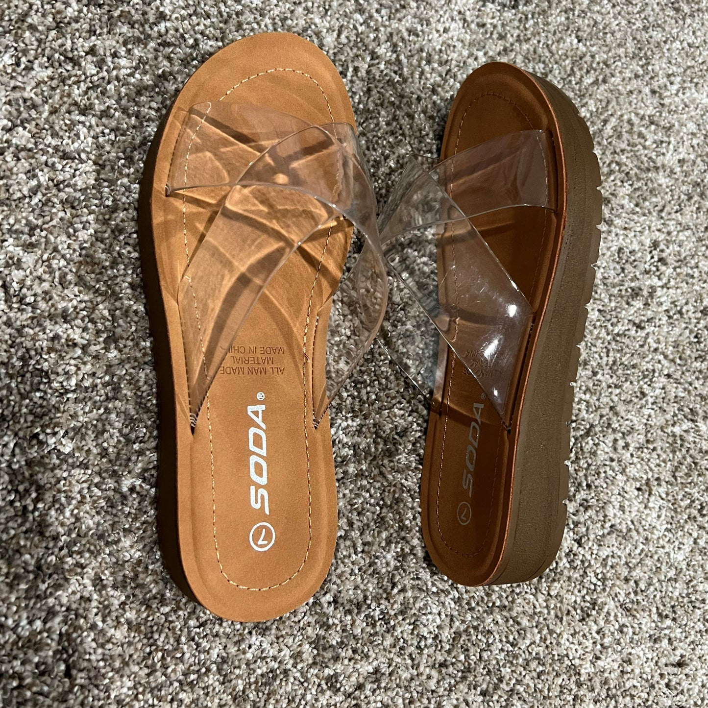 Sennet sandals- clear