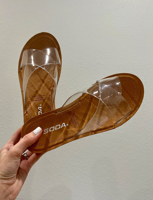 Sennet sandals- clear