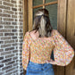 Just peachy top- slight crop
