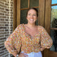 Just peachy top- slight crop