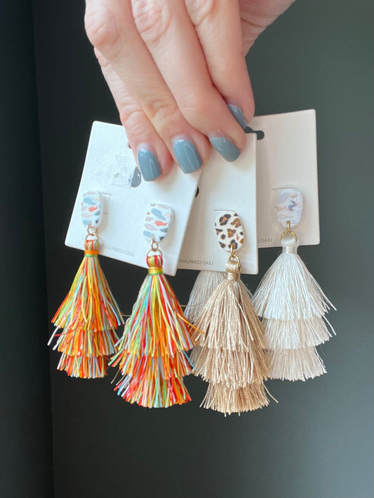 Making moves tassel earrings - 3 colors