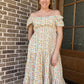 Garden party floral midi dress