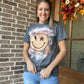 Retro smiley graphic tee