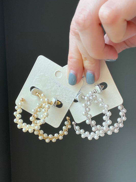 Pearls please hoops