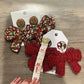 Christmas bow earrings
