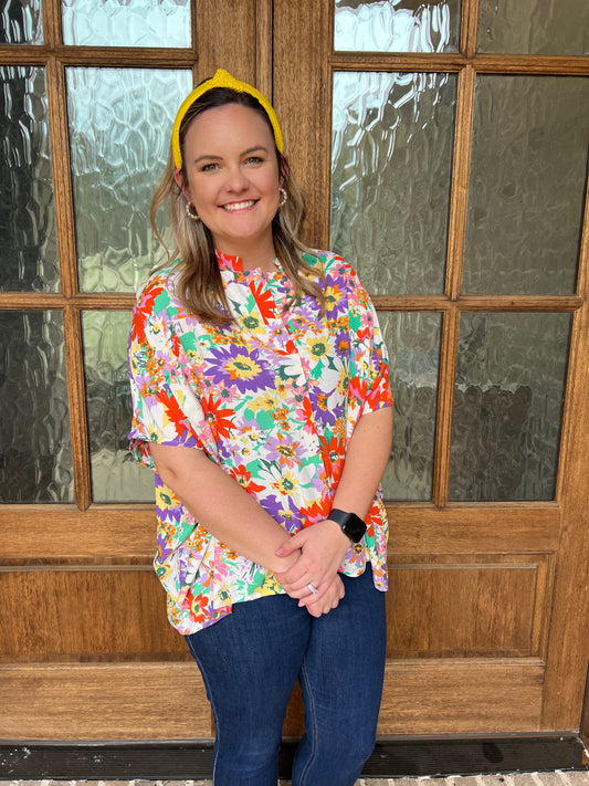 Bright blooms top