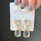 Stone water drop earrings