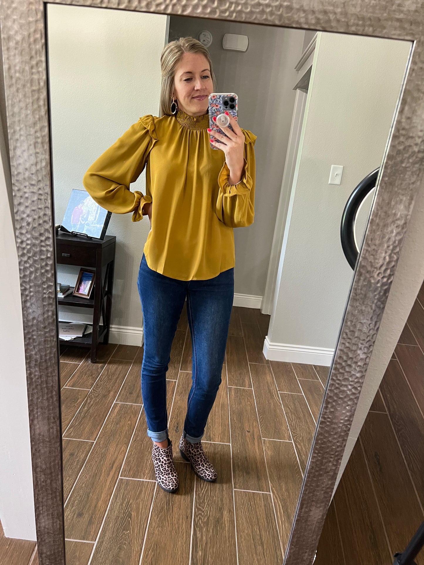 Inspire top- mustard