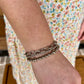 Kozak set of three bracelets -silver