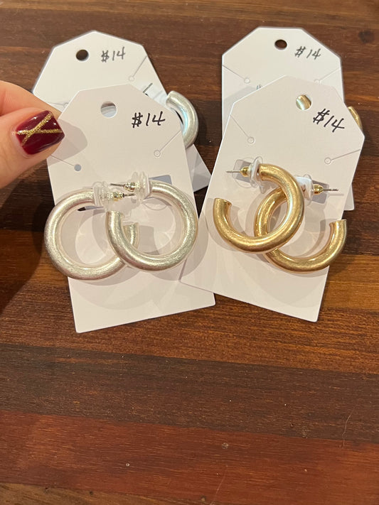 Ruby brushed hoops