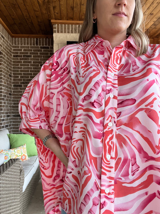 Cha Cha top- pink