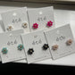 Flower shop studs- 5 colors