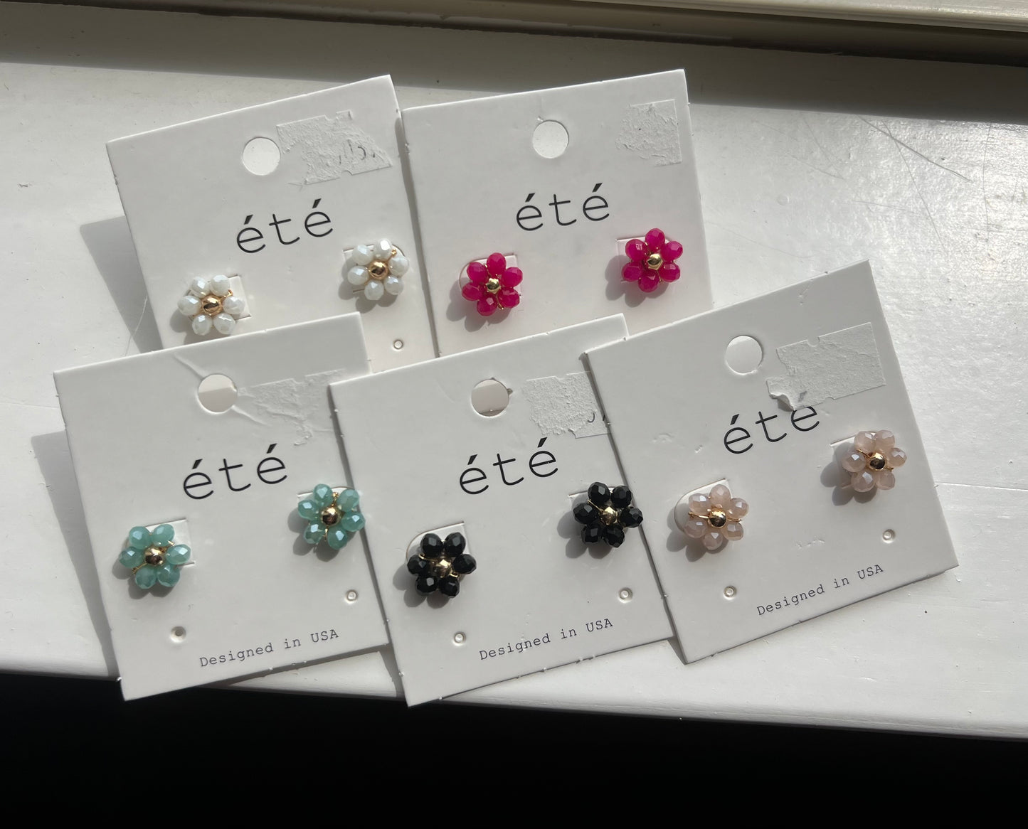 Flower shop studs- 5 colors
