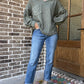 Skylar-cuffed boyfriend jeans