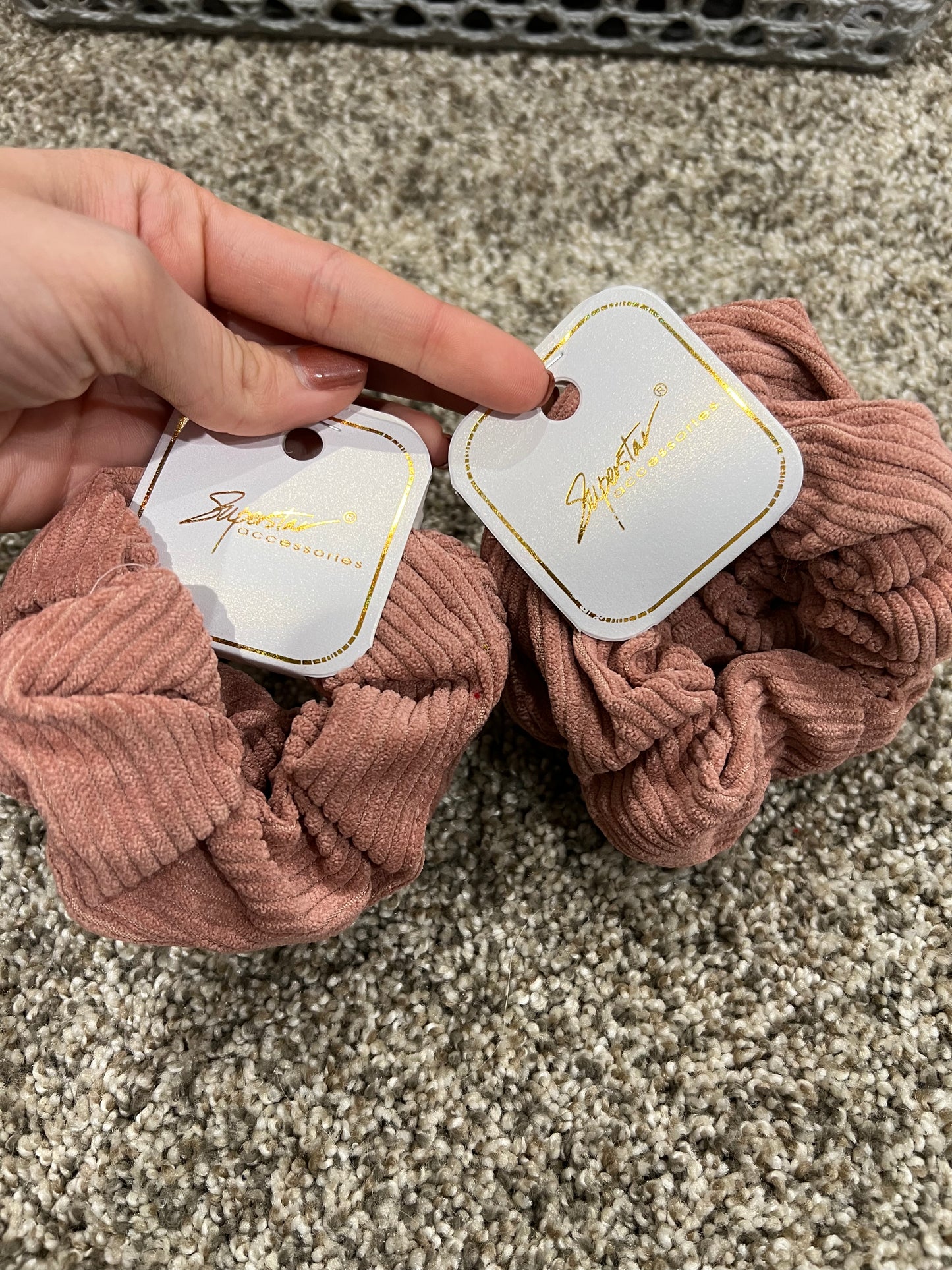 Knit scrunchie- 2 pack