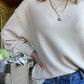 Comfy Basic Cream Top