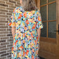 Floral Vibes tiered dress- multi
