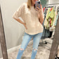 Kalie waffle top- 2 colors