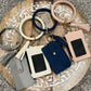 Wristlet keychain wallet