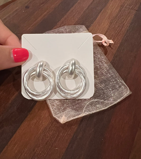 Capri Earrings- Silver