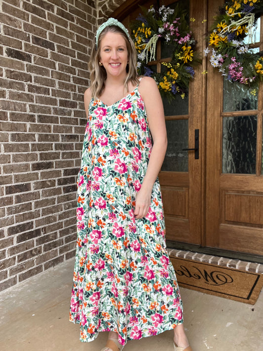 Vacay vibes floral maxi
