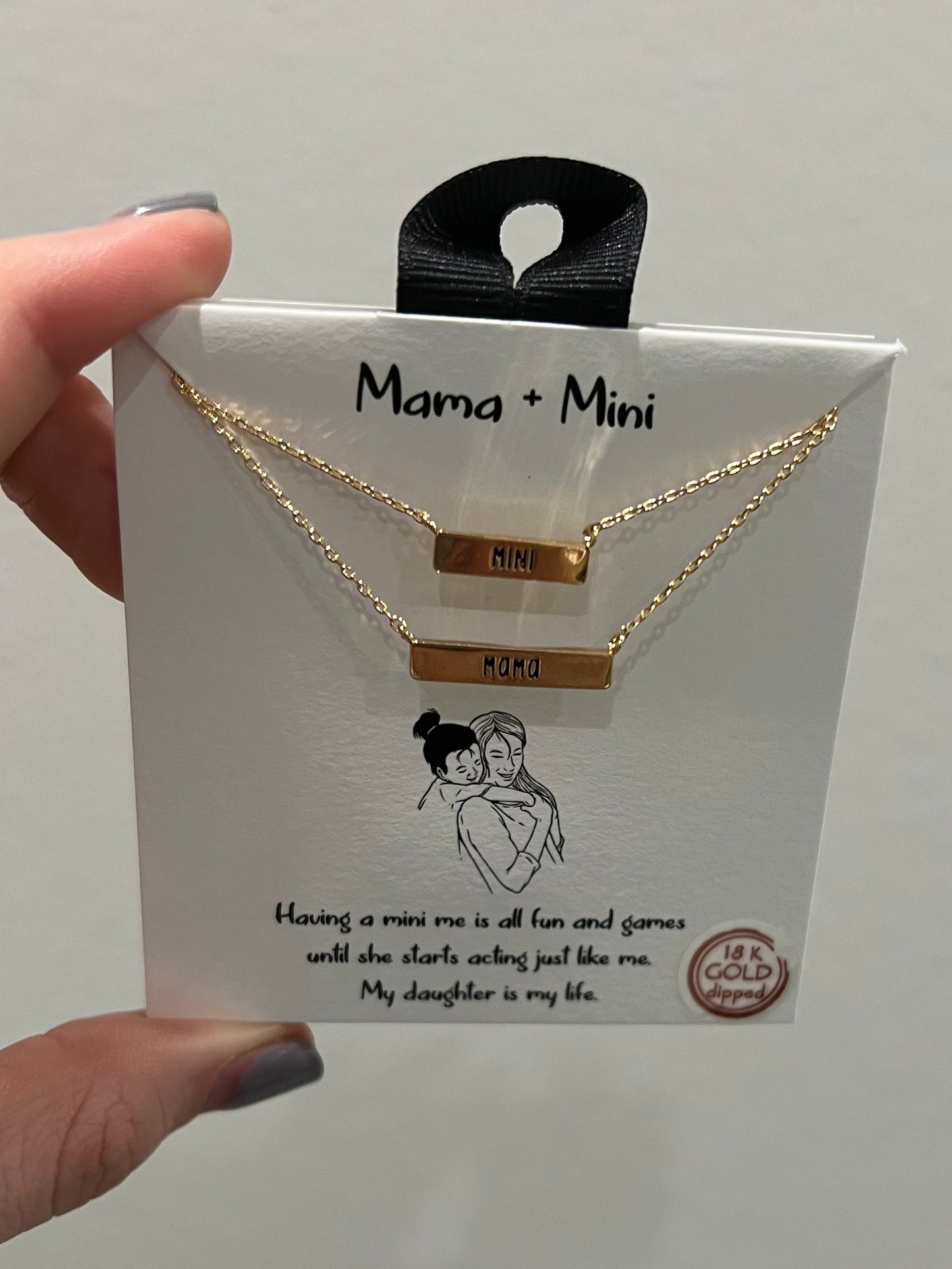 Mama / Mini necklace set