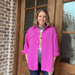 Abby waffle top - orchid