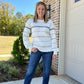Polly multi stripe sweater