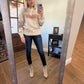LAST ONE-Holly colorblock Henley sweater