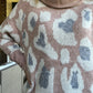 Annie animal sweater- blush