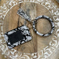 Wristlet keychain wallet