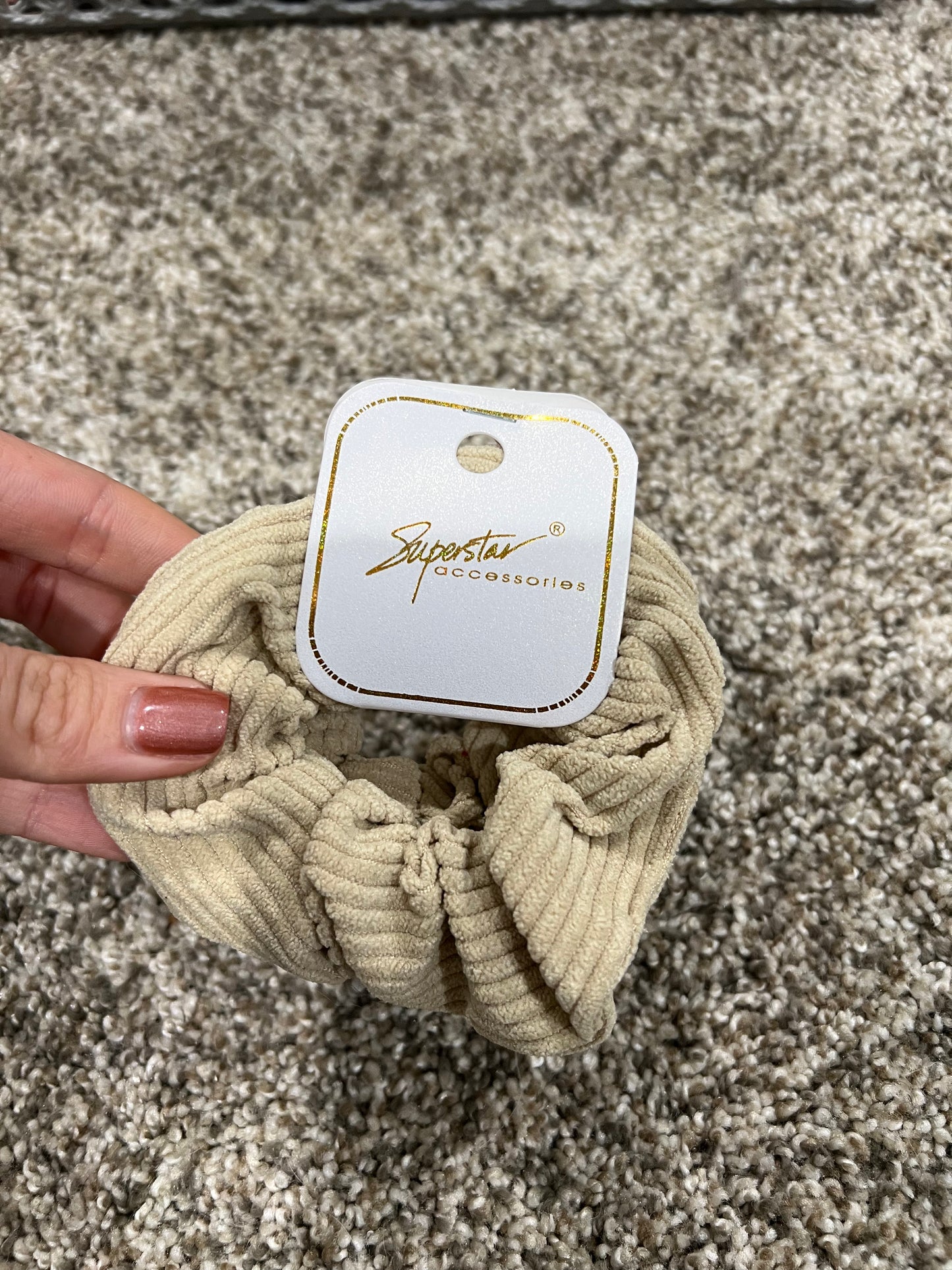 Knit scrunchie- 2 pack