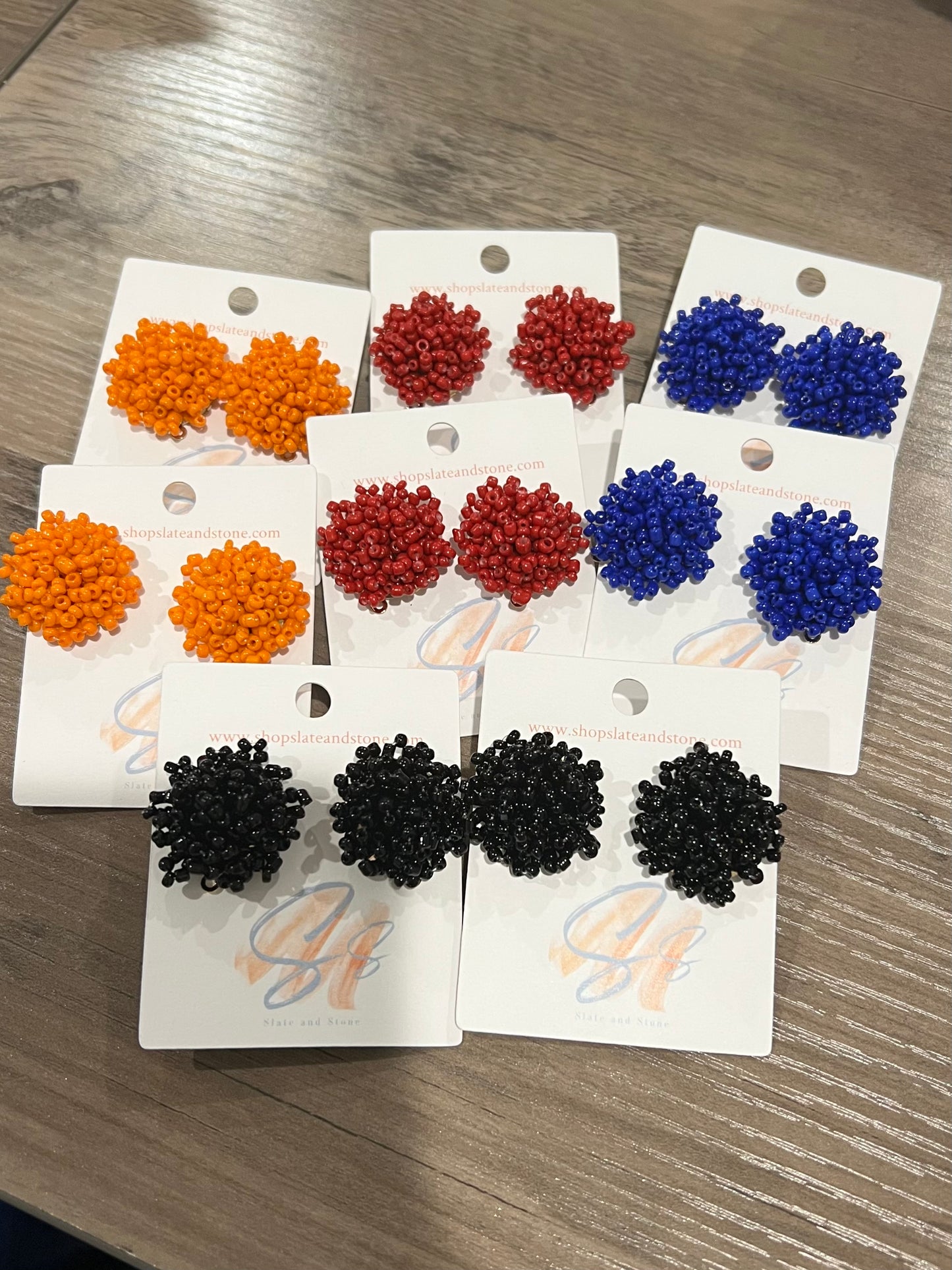 Pom pom earrings