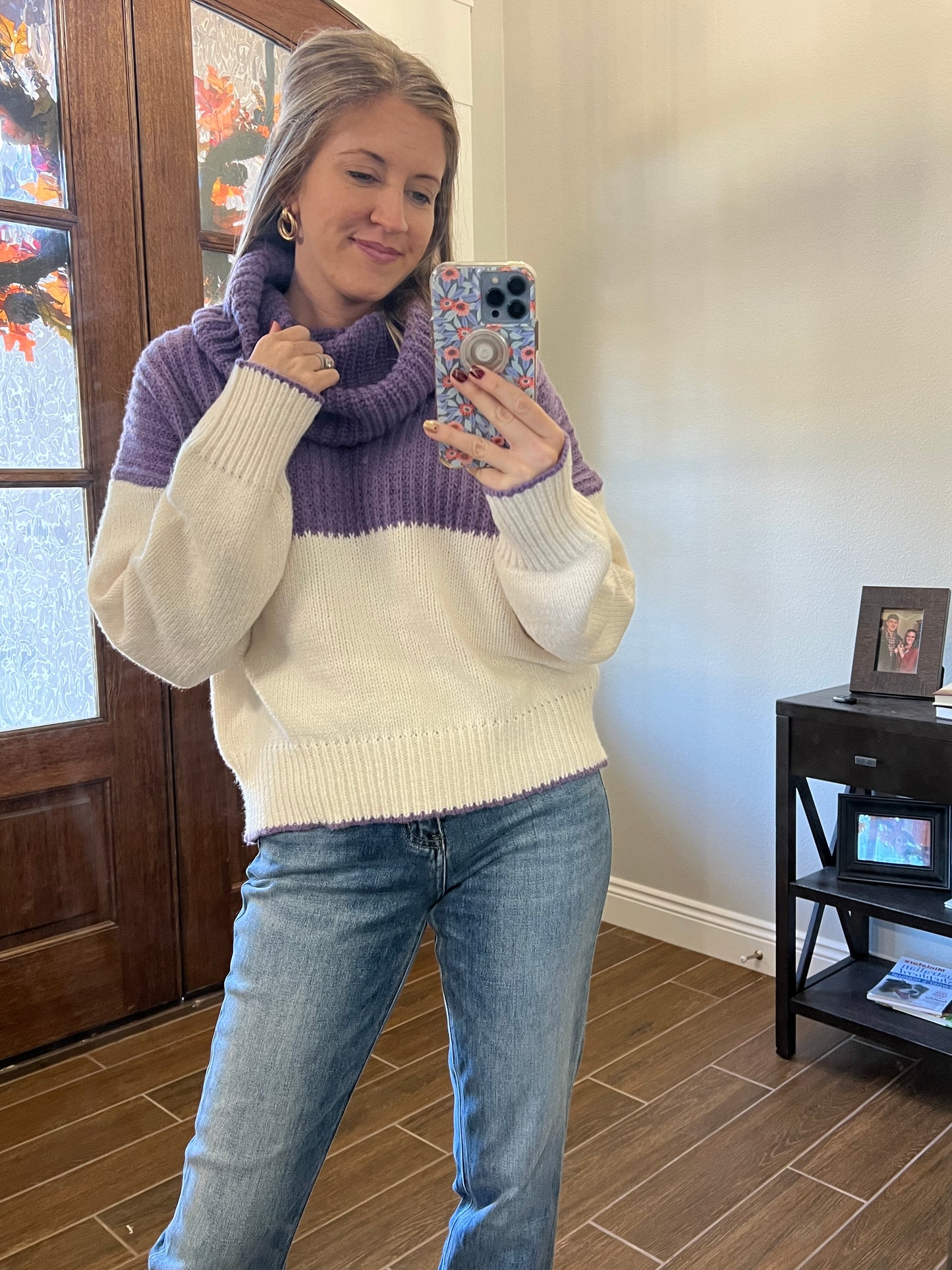 Poppy sweater- purple