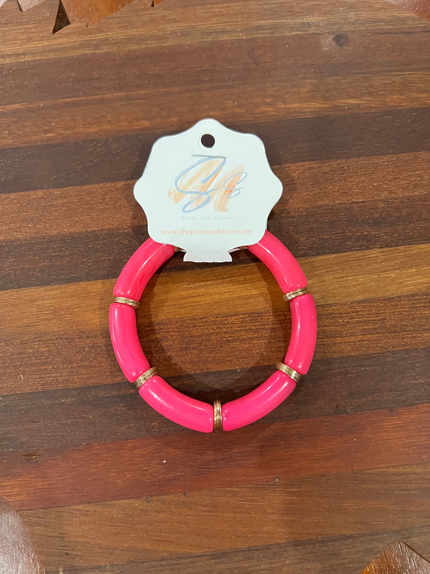 Hot pink single bracelet