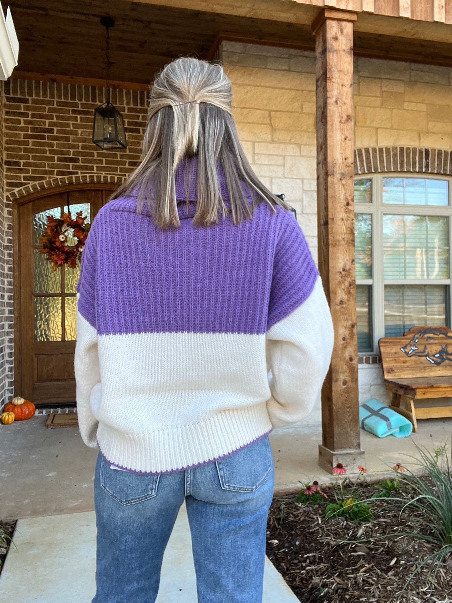 Poppy sweater- purple