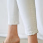 White high rise skinny jeans by Mica Denim