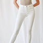 White high rise skinny jeans by Mica Denim
