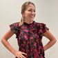 LAST ONE- Flirty floral top