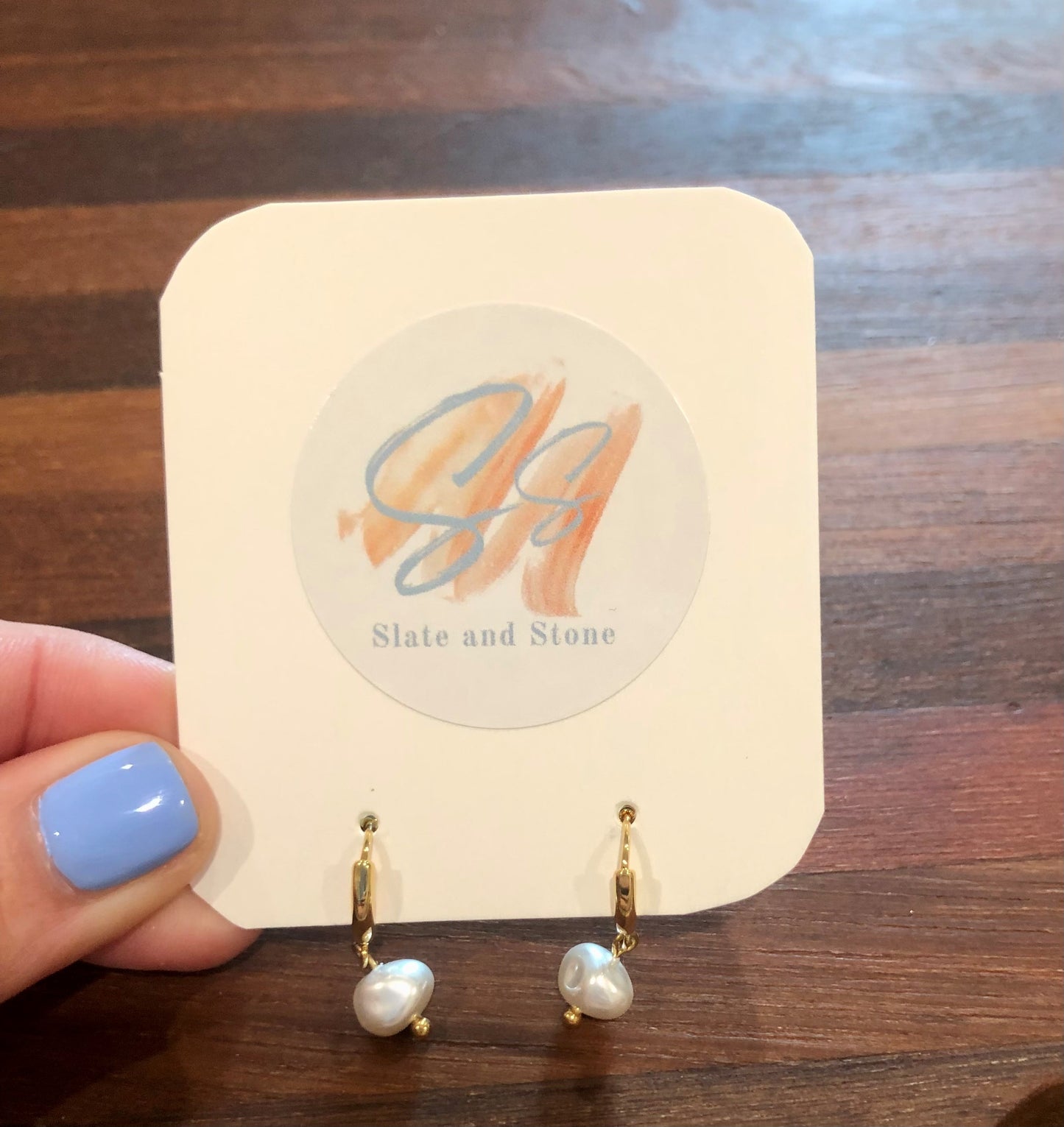 Pretty pearl drop earrings