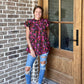 LAST ONE- Flirty floral top